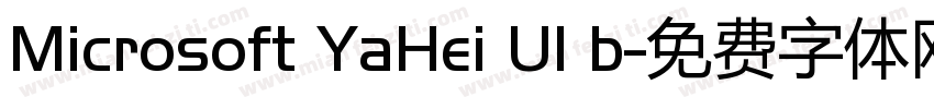 Microsoft YaHei UI b字体转换